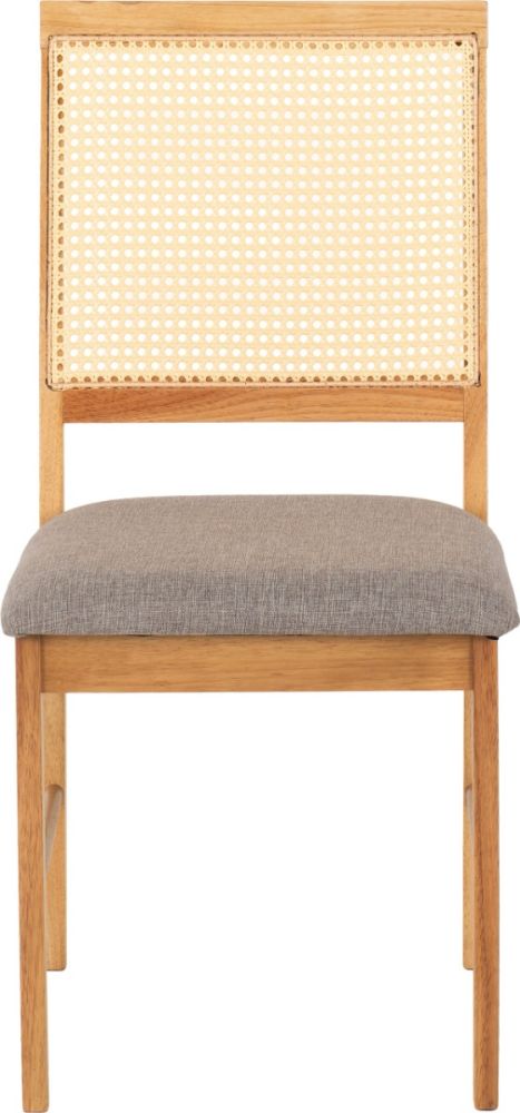 Seconique Furniture Austin and Ellis Oak Effect and grey Fabric Dining Set