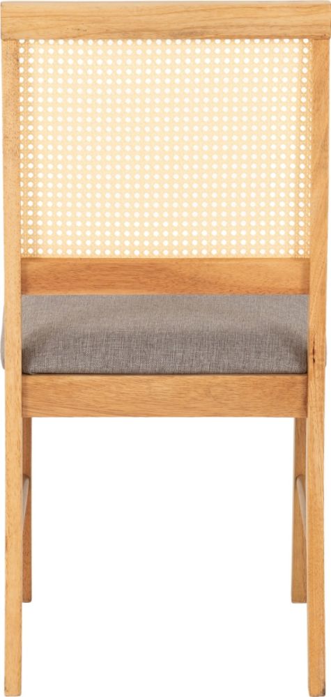 Seconique Furniture Austin and Ellis Oak Effect and grey Fabric Dining Set