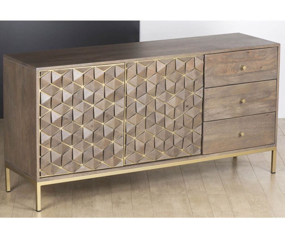 Furniture Link Elyse 2 Door 3 Drawer Sideboard