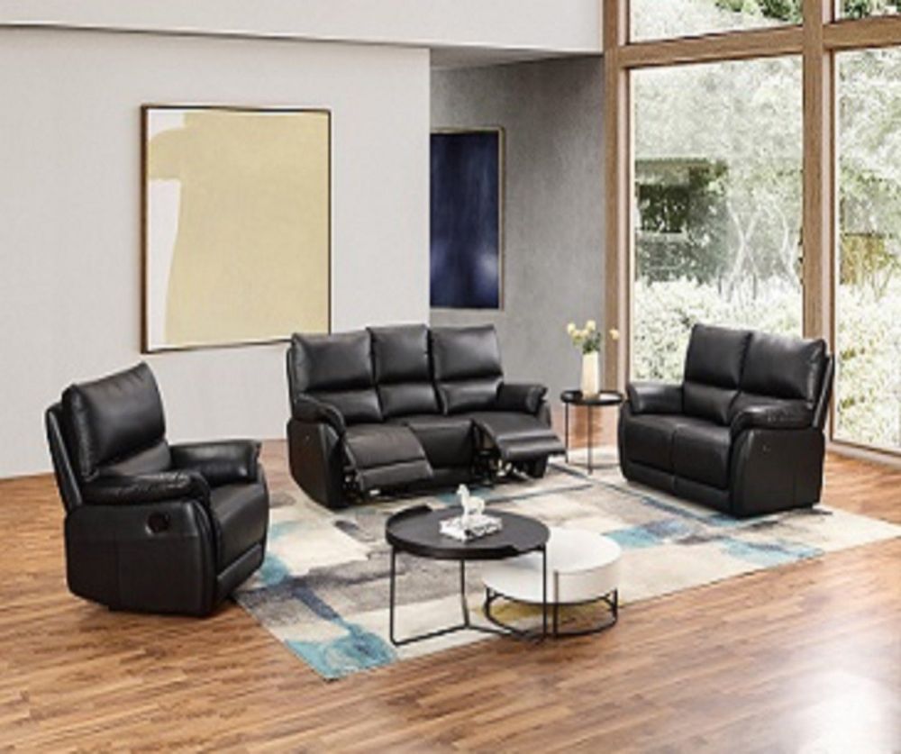 Furniture Link Esprit Black Recliner Armchair