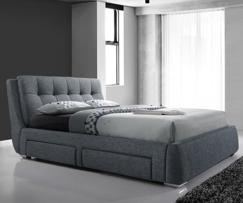 Artisan Fabric 4 Side Drawer Bed Frame