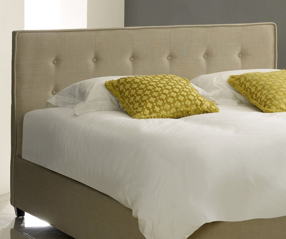 Artisan Stone Fabric Button Bed Frame
