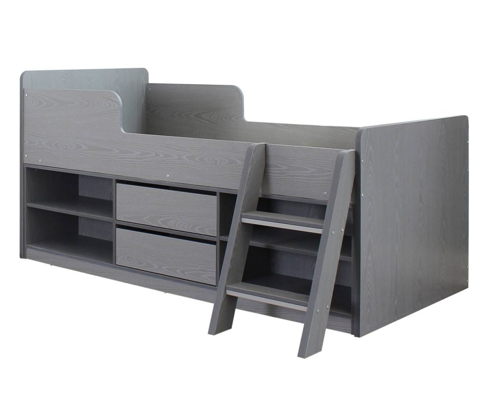 Seconique Felix Grey Low Sleeper Bed