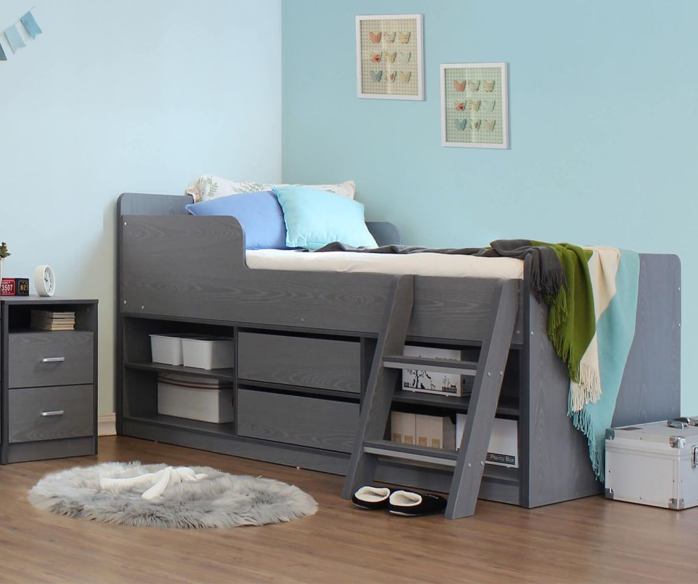 Seconique Felix Grey Low Sleeper Bed