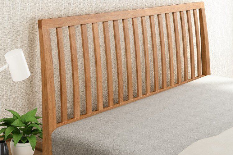 Flintshire Furniture Rowley Solid Smoked Oak Bed Frame