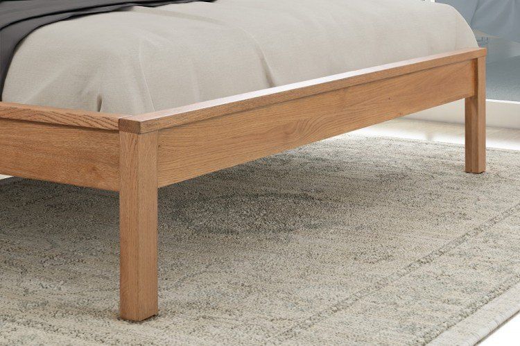 Flintshire Furniture Rowley Solid Smoked Oak Bed Frame