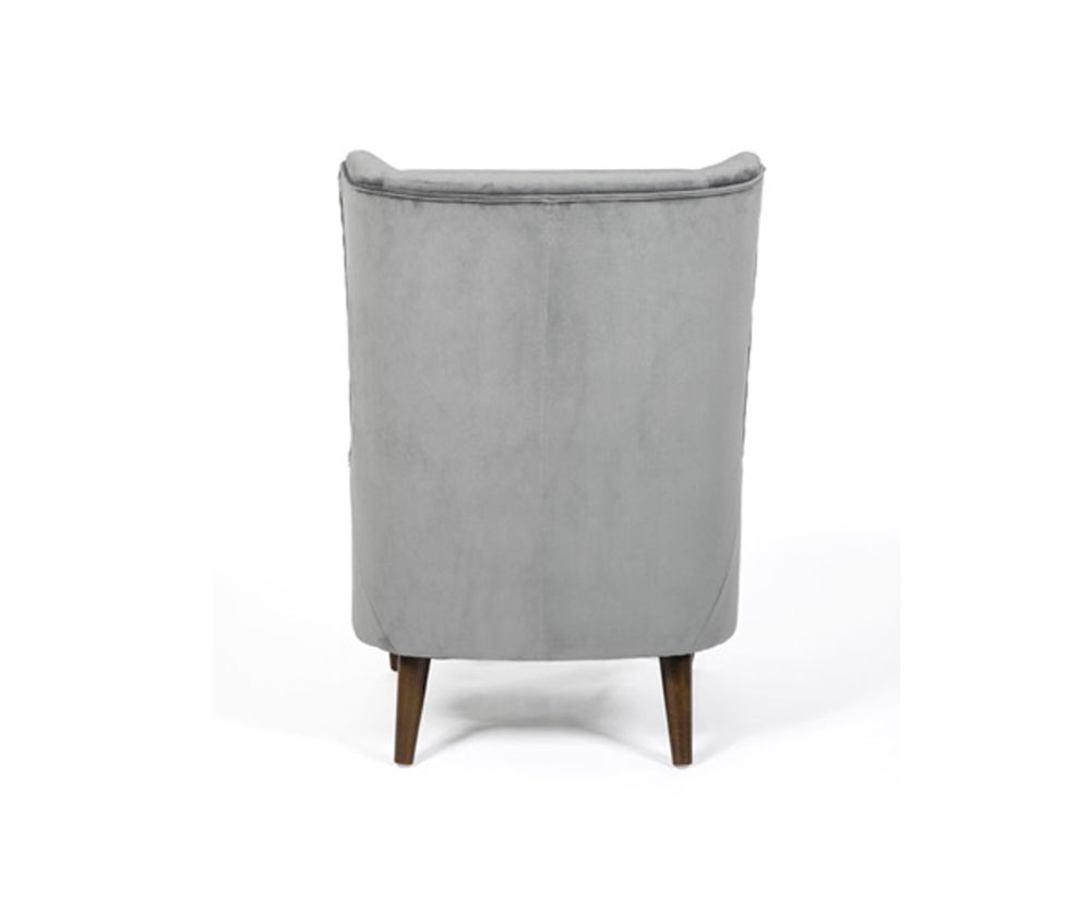 Furniture Link Freya Grey Fabric Accent Chair