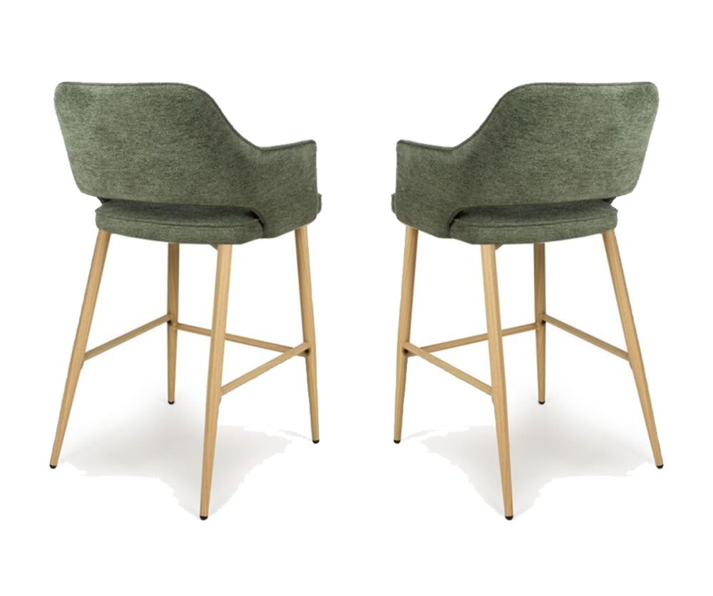 Furniture Link Eden Green Bar Chair in Pair