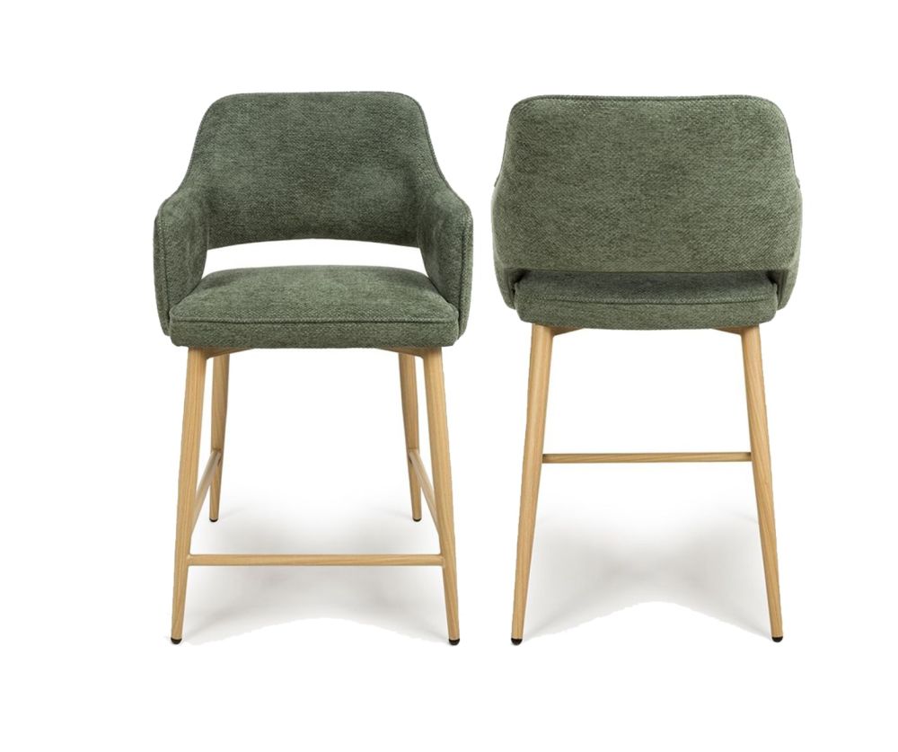 Furniture Link Eden Green Counter Chair in Pair