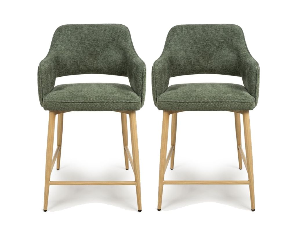 Furniture Link Eden Green Counter Chair in Pair