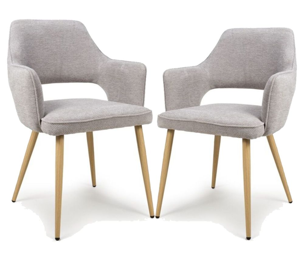 Furniture Link Eden Pewter Dining Chair in Pair
