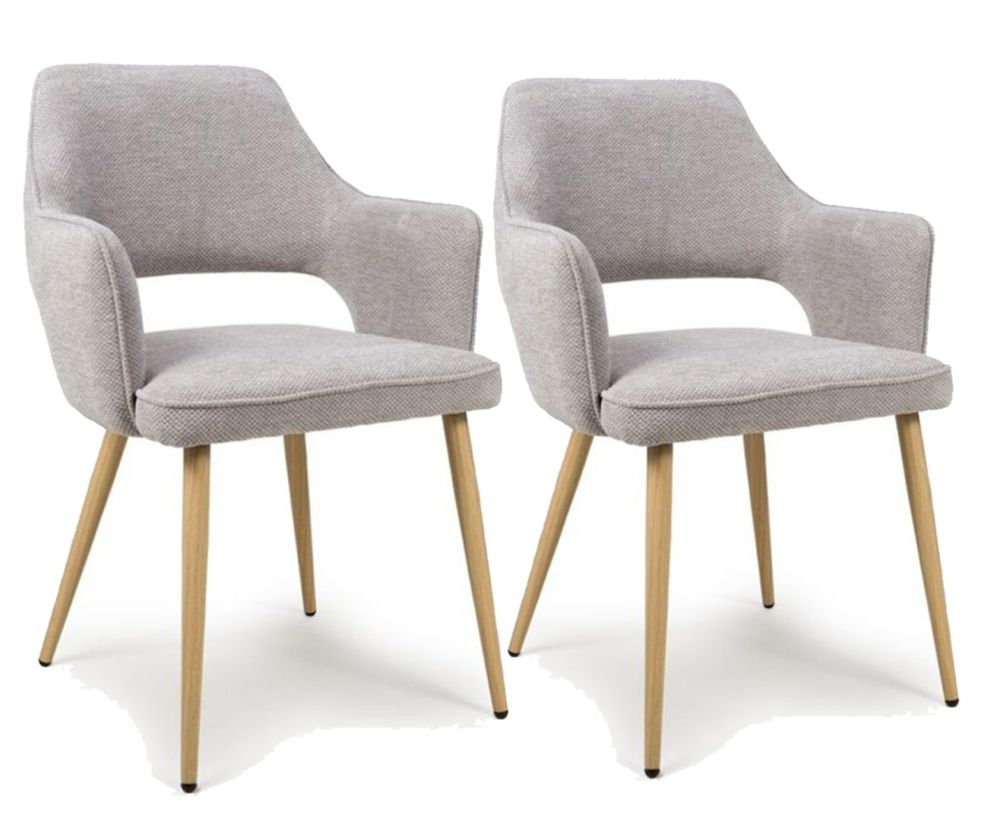 Furniture Link Eden Pewter Dining Chair in Pair