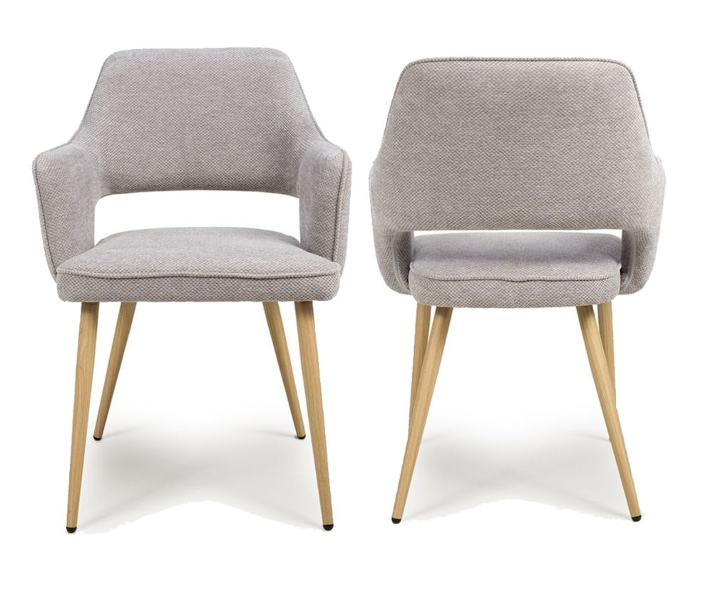 Furniture Link Eden Pewter Dining Chair in Pair