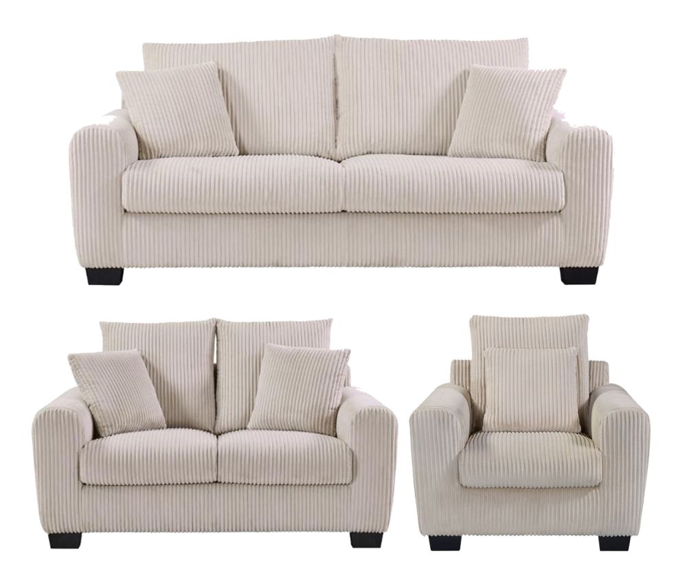 Furniture Link Sloane Mocha Fabric 3+2+1 Sofa Set