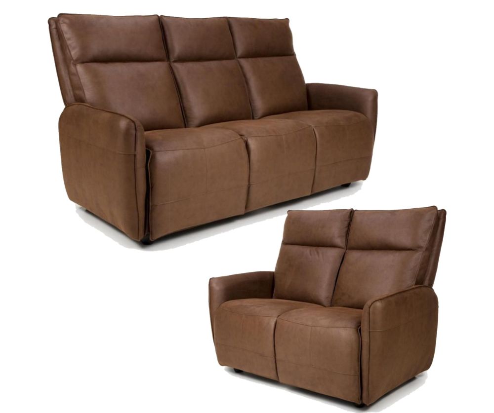 Furniture Link Tucson Brown Heated 3+2 Sofa Set