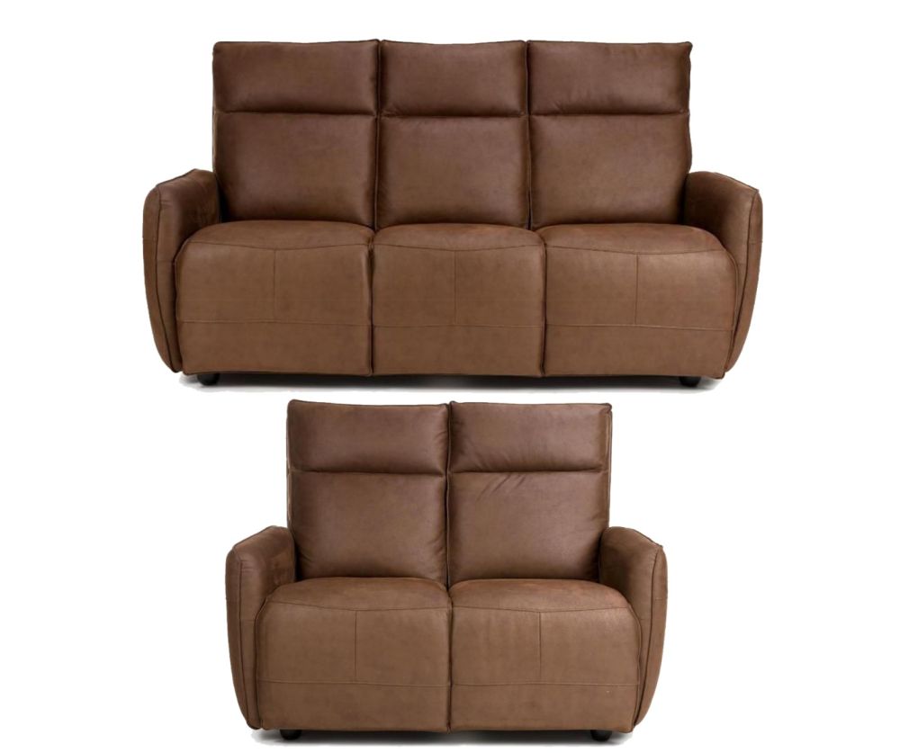 Furniture Link Tucson Brown Heated 3+2 Sofa Set