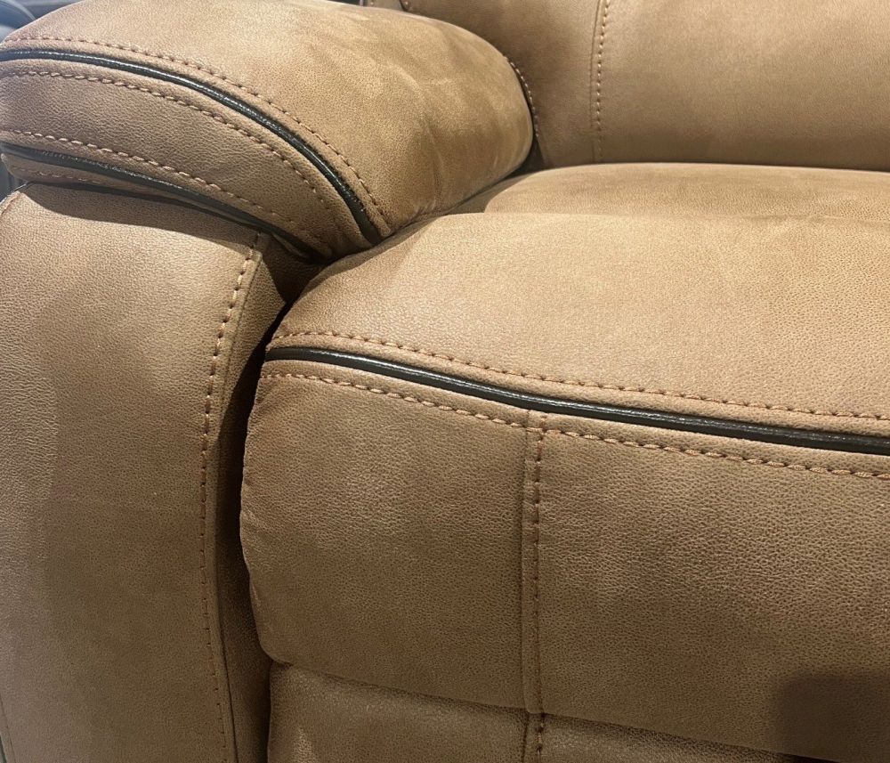 Gabrielle Brown Fabric Recliner Chair