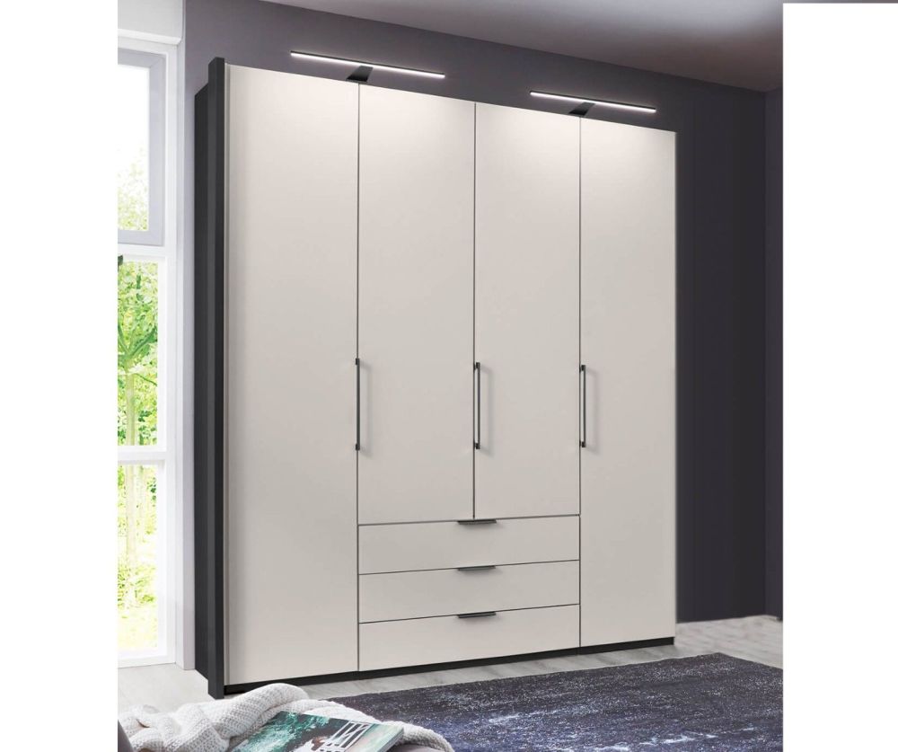 Wiemann Glasgow 4 Door Combi Wardrobe – W200cm