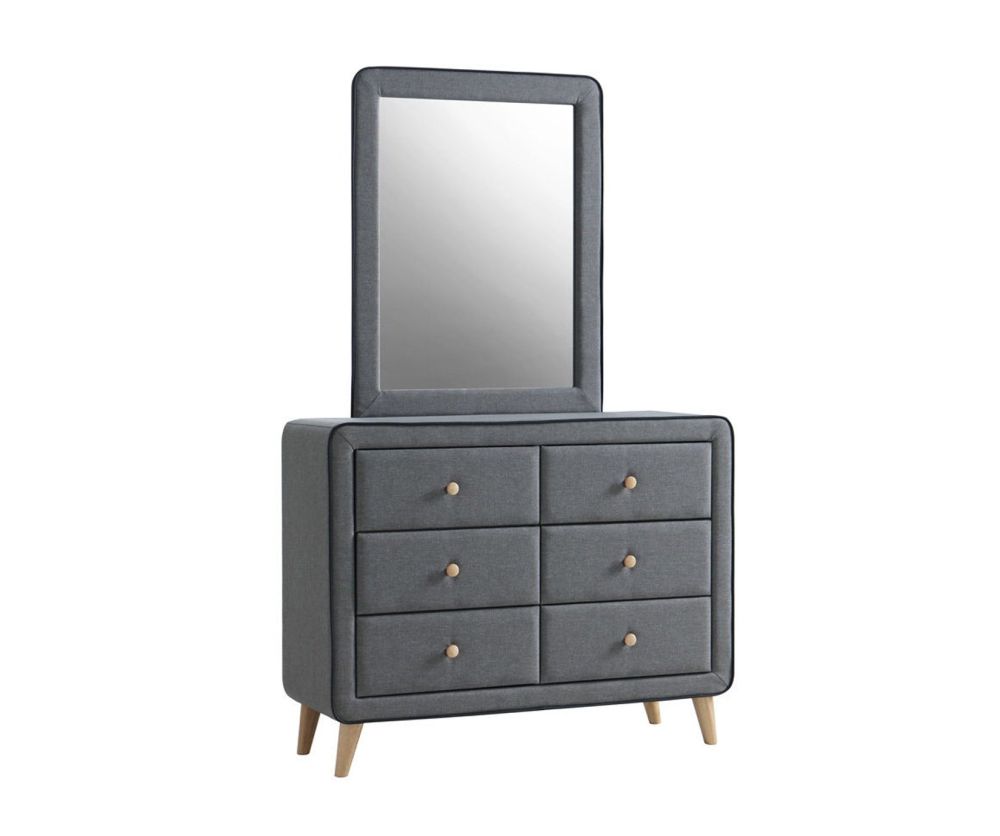 Artisan 3284 Grey Fabric Mirror