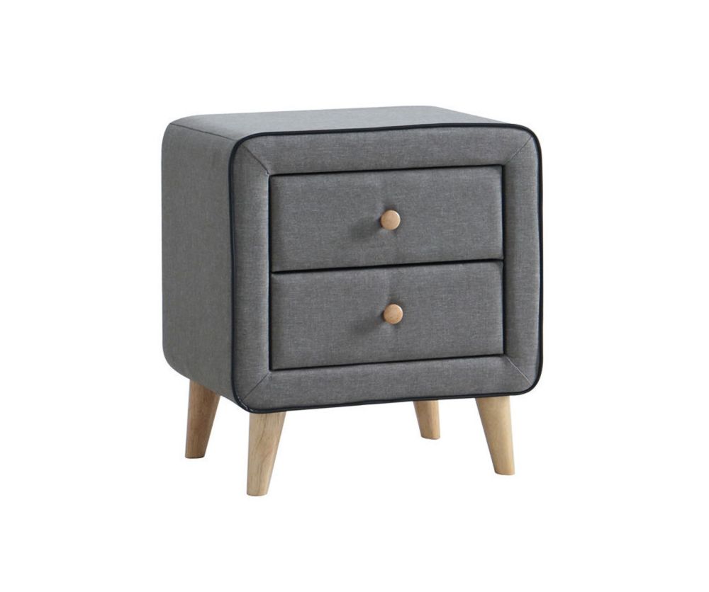 Artisan 3284 Grey Fabric Nightstand