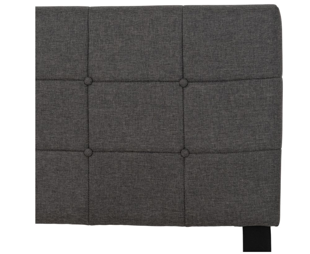  Seconique Furniture Arran Grey Fabric Bed 