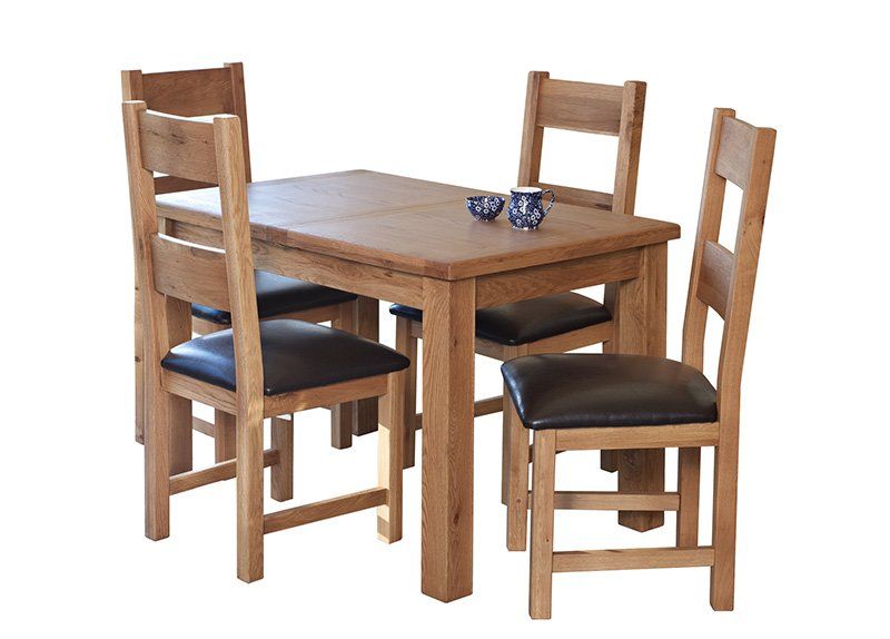 Furniture Link Hampshire Solid Oak Extending Dining Table Only