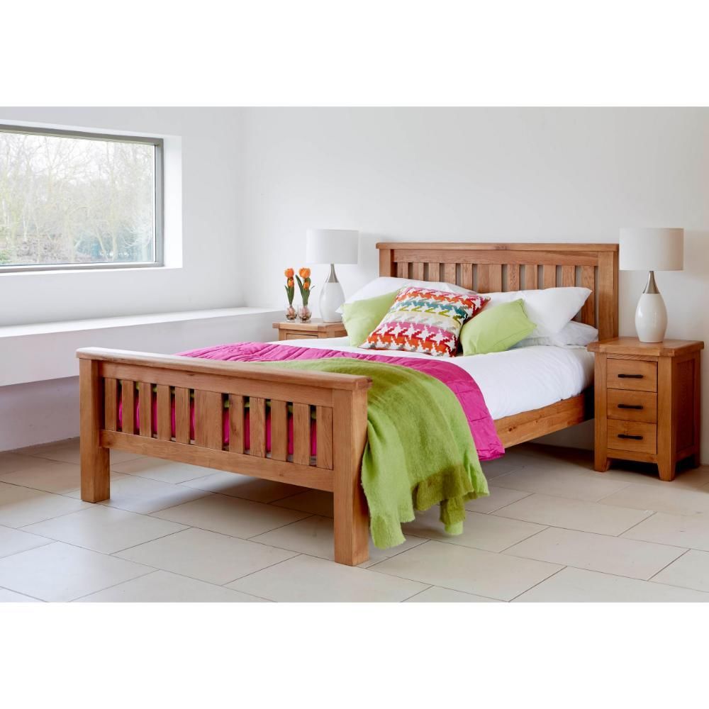 Furniture Link Hampshire Solid Oak Bed Frame