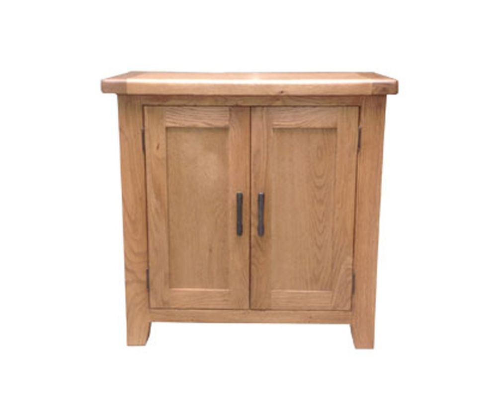 Furniture Link Hampshire Solid Oak 2 Door Cupboard