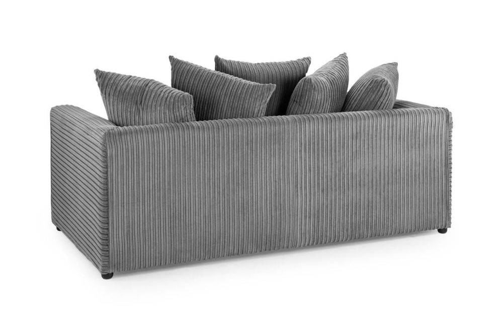 Markham Grey Fabric 3 Seater Sofa