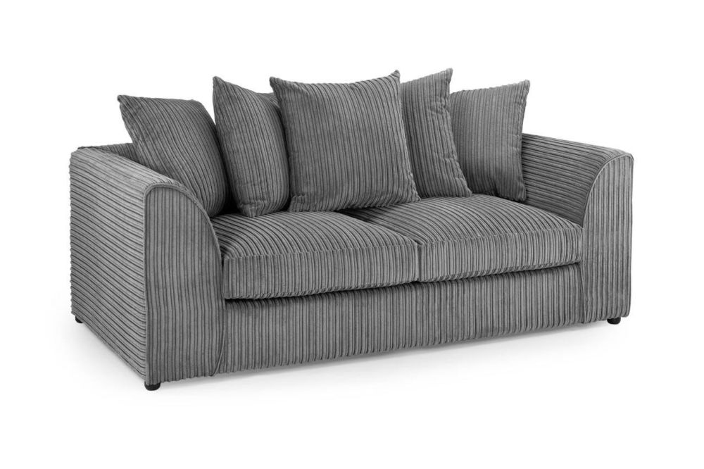 Markham Grey Fabric 3 Seater Sofa