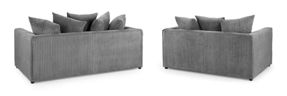 Markham Grey Fabric 3+2 Sofa Set