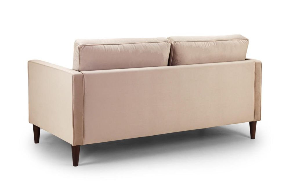 Barkham Plush Beige Fabric 3 Seater Sofa 
