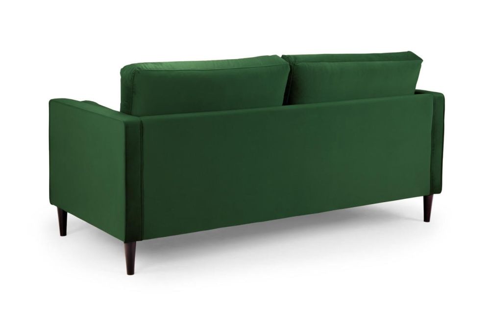 Barkham Plush Green Fabric 3 Seater Sofa 