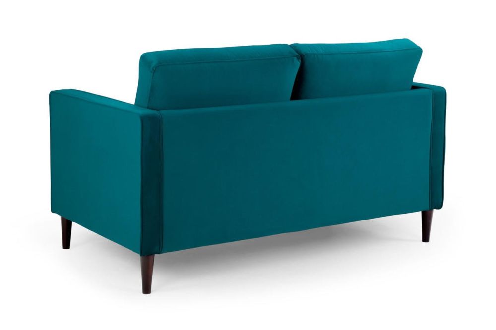 Barkham Plush Teal Fabric 2 Seater Sofa 