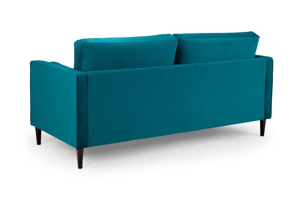 Barkham Plush Teal Fabric 3 Seater Sofa 