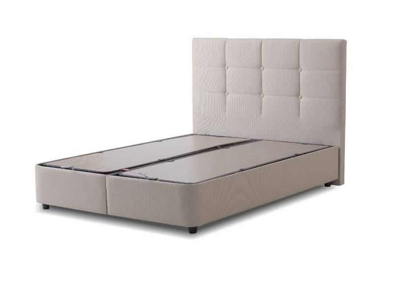 Furniture Link Harry Linen Fabric Ottoman Bed