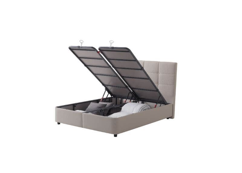 Furniture Link Harry Linen Fabric Ottoman Bed