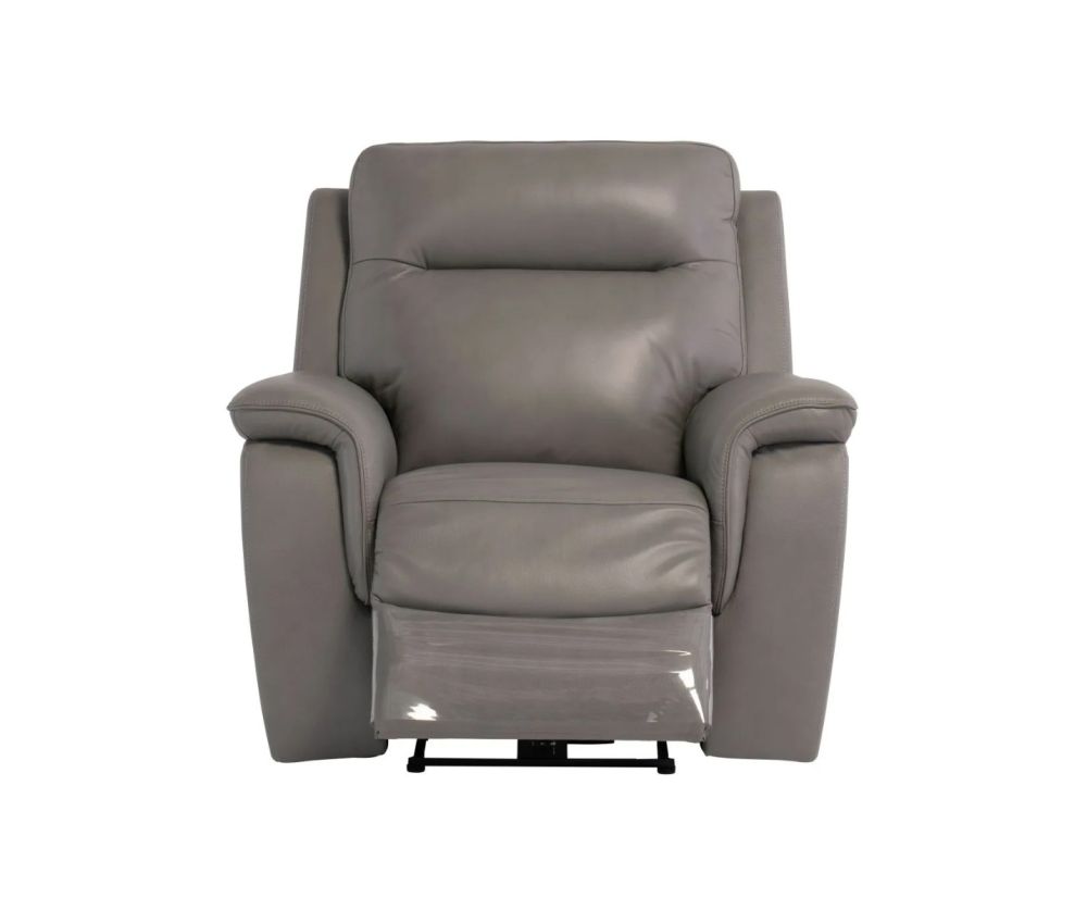 World Furniture Havana Grey Leather Electric Recliner 3+1+1 Sofa Set