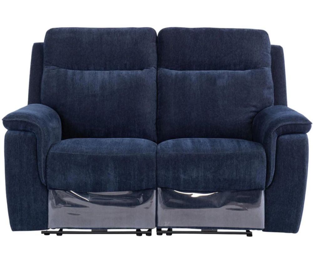 World Furniture Havana Blue Herringbone Fabric Electric Recliner 3+2+1 Sofa set