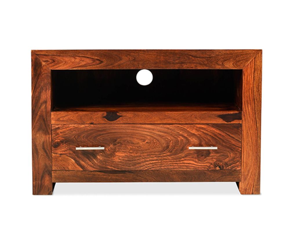 Heritance Cube Sheesham Small TV Unit