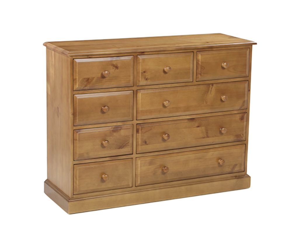 Heritance Shendon Pine 9 Drawer Chest