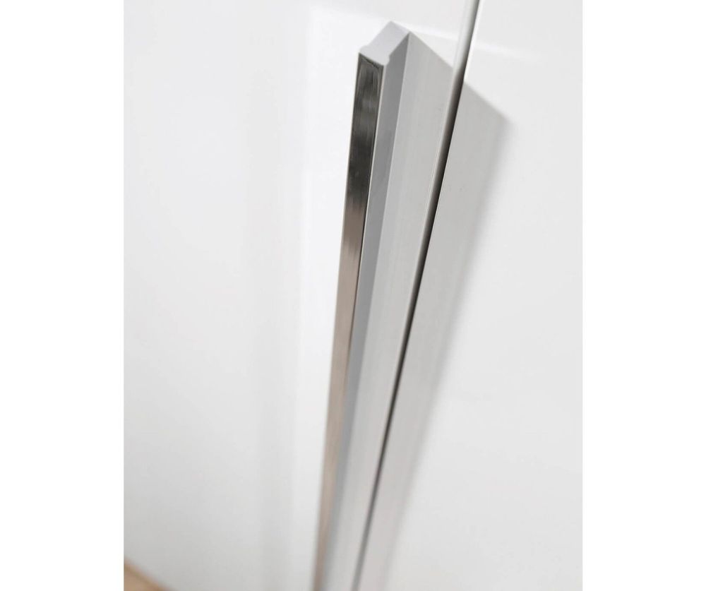 Rauch Montclar Alpine White Carcase with High Polish White Front 5 Door 2 Mirror Combi Wardrobe with Drawers