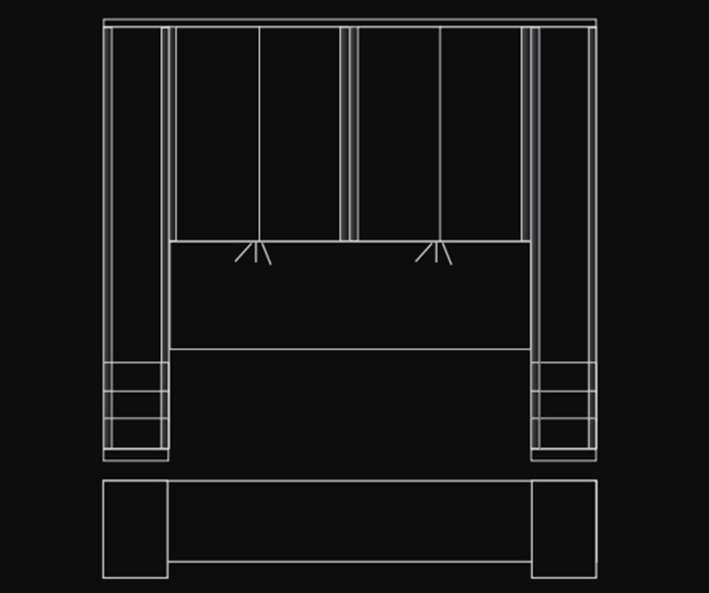 Wiemann Luxor3 Wooden Overbed Unit Suggestion 3&4