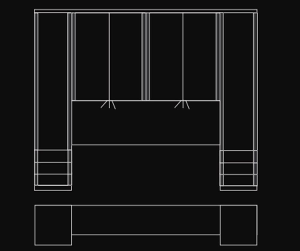 Wiemann Luxor3 Wooden Overbed Unit Suggestion 3&4