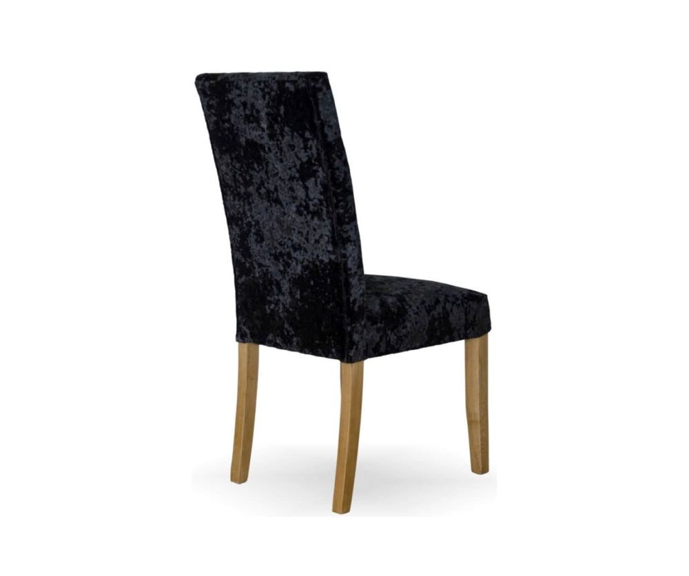 Homestyle GB Stockholm Deep Crushed Black Dining Chair in Pair