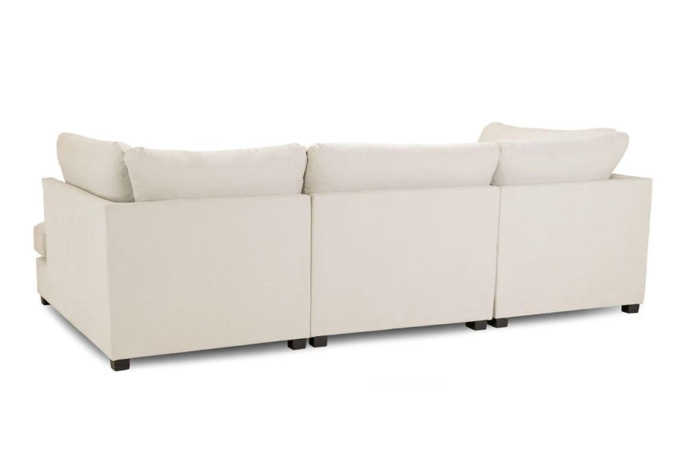 Sonder Beige Fabric U Shape Corner Sofa