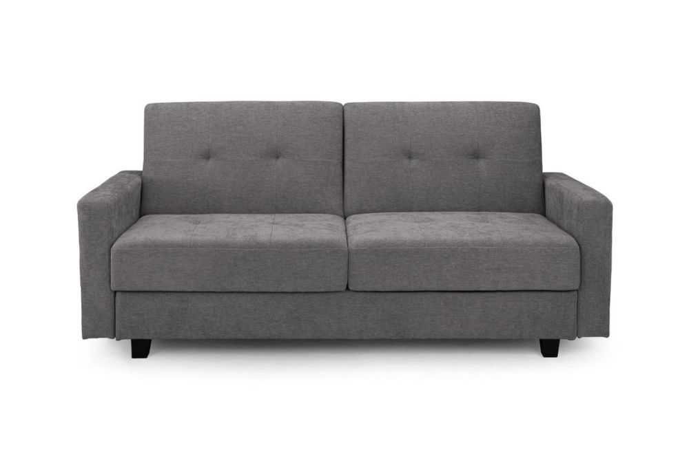 Caldo Dark Grey Fabric 3 Seater Sofa Bed