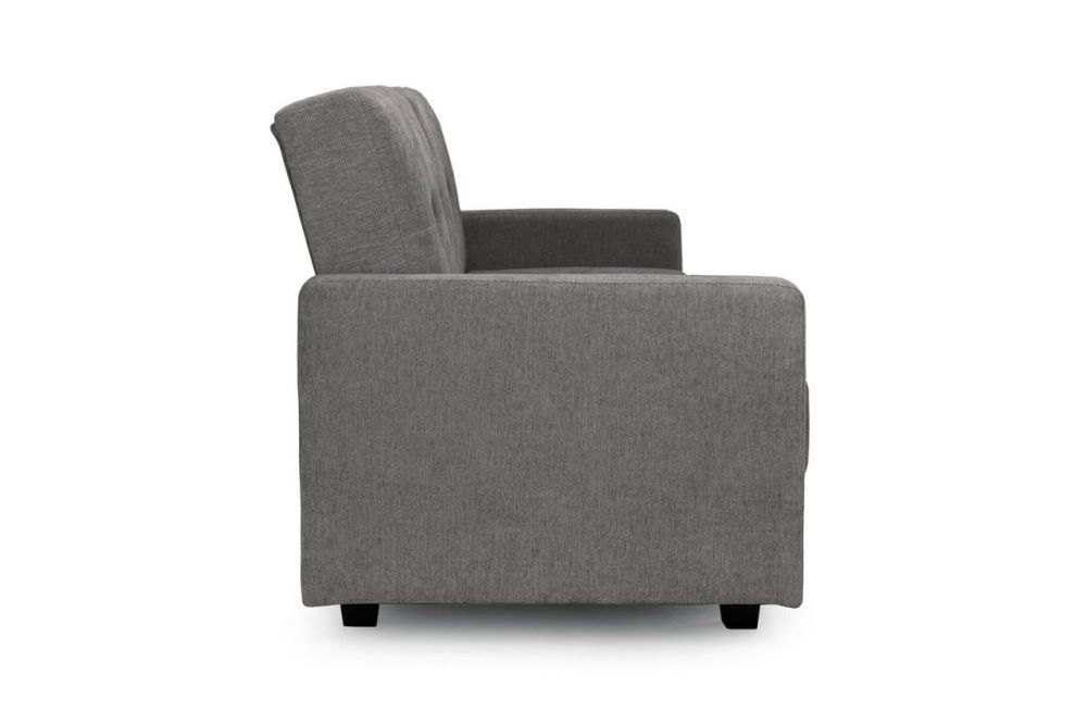 Caldo Dark Grey Fabric 3 Seater Sofa Bed