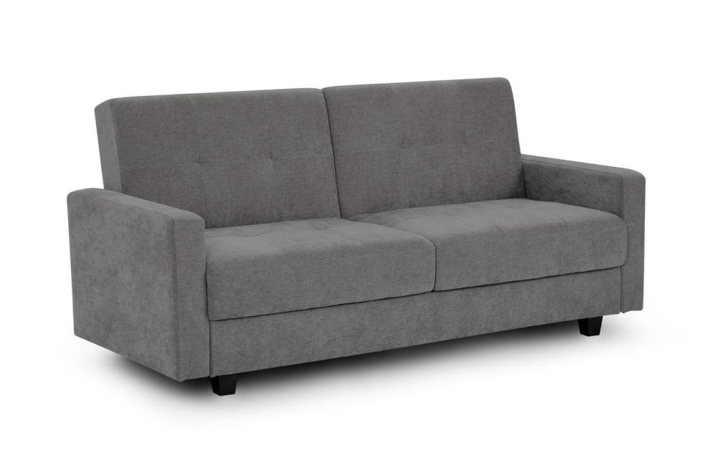 Caldo Dark Grey Fabric 3 Seater Sofa Bed