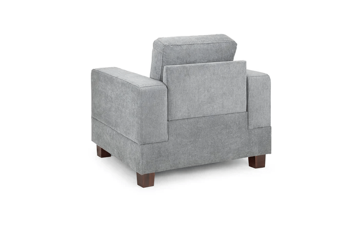 Aylin Grey Fabric Armchair